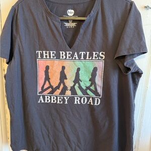 The Beatles Black Cotton Blend Shirt